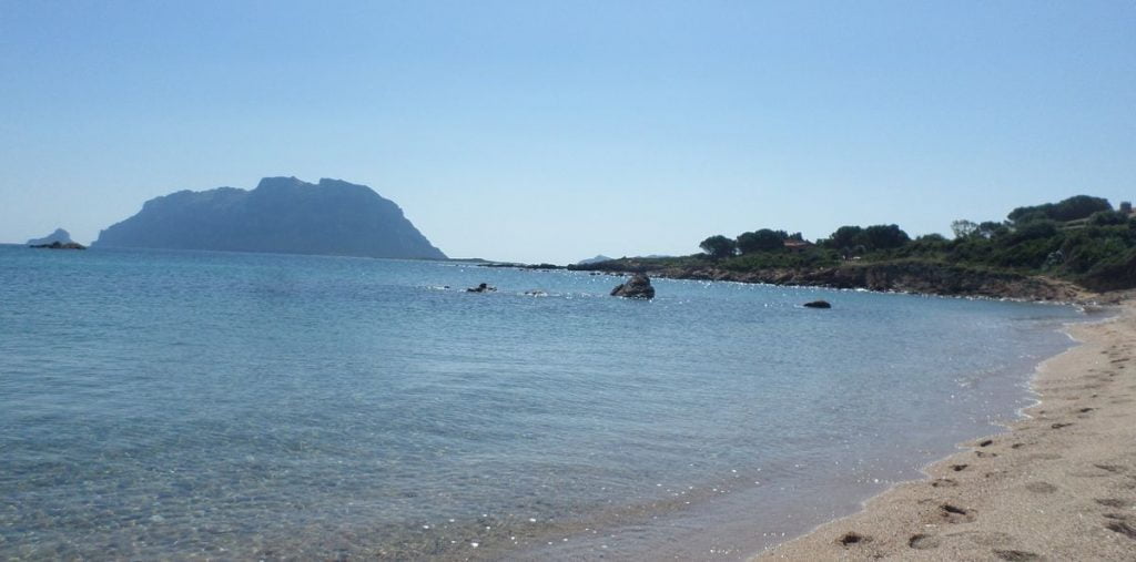 sullo sfondo la collina da attraversare a piedi
