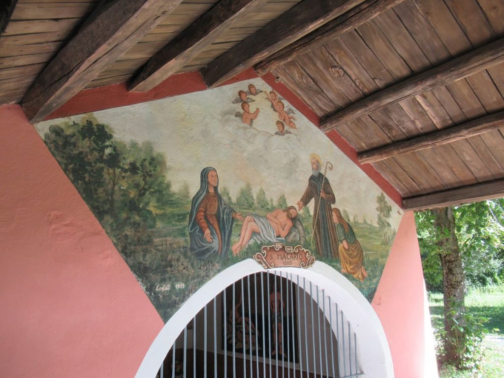 affresco nella cappella di San Macario a Vernante