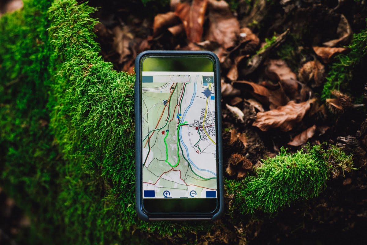 anche la mappa sul cellulare può fornire utili informazioni durante l'escursione