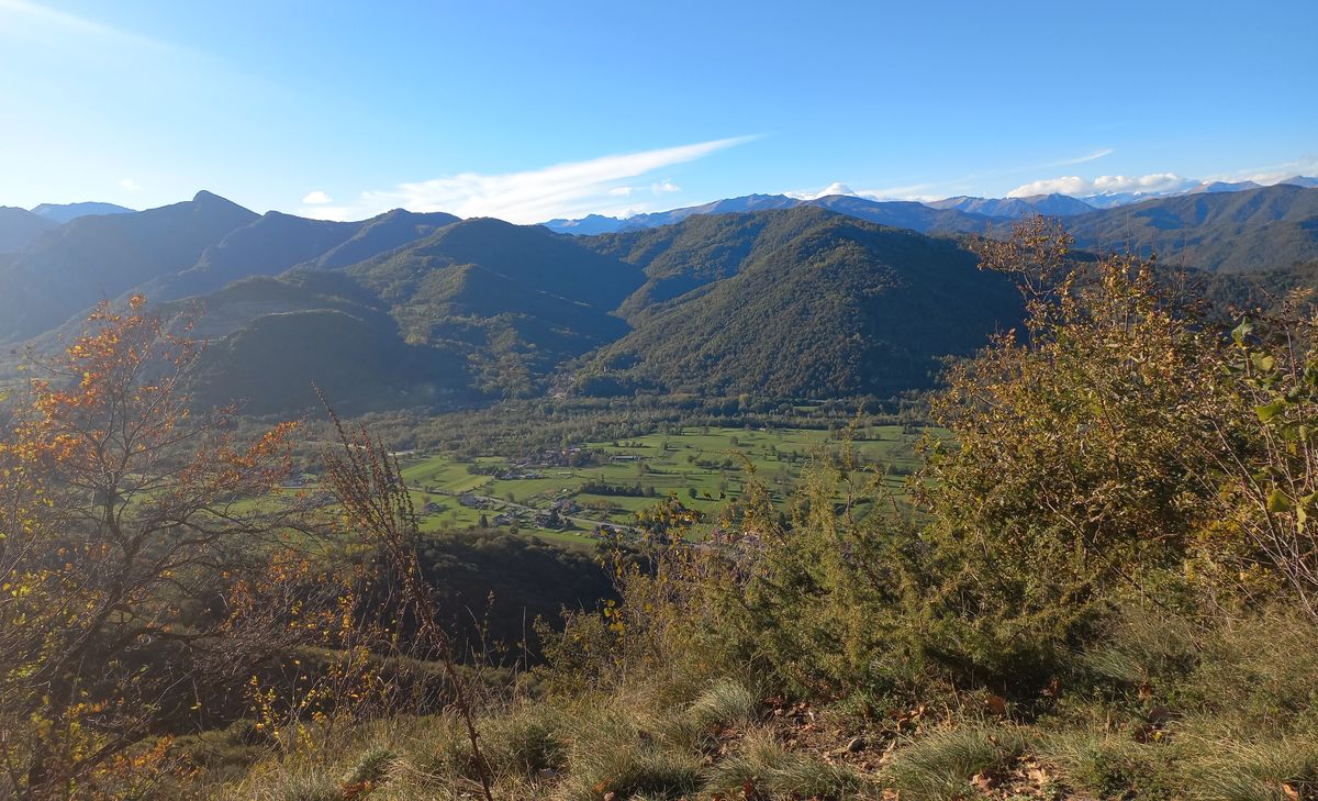 monte Cuccetto: veduta sulla valle Gesso (ottobre 2023)