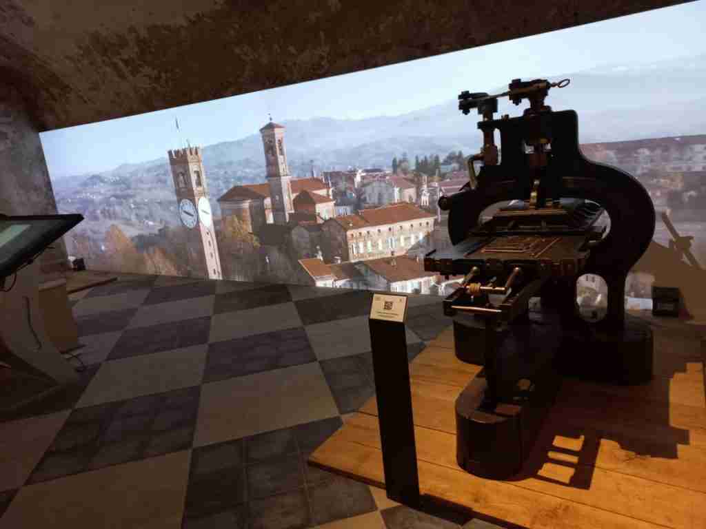 Museo della Stampa di Mondovì: torchio meccanico Stanhope
