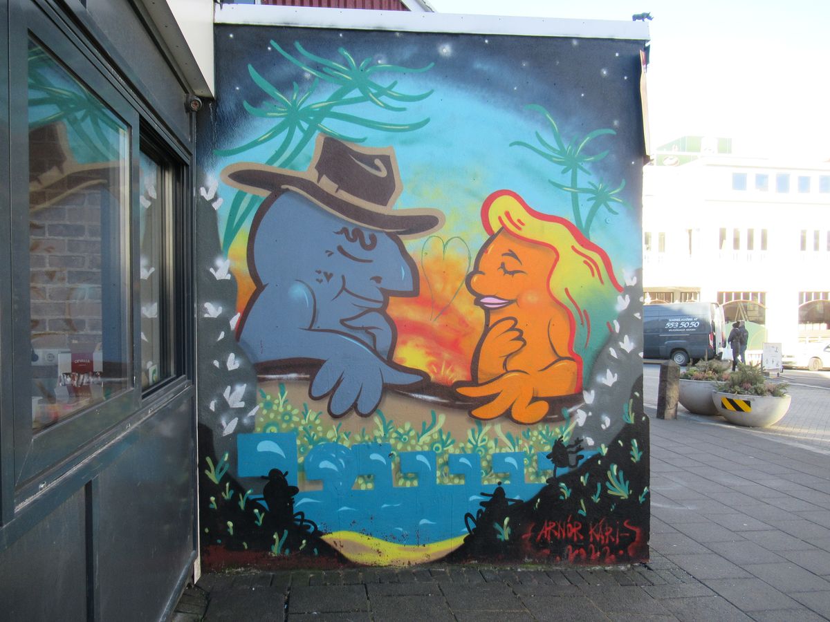 in tre ore a Reykjavik puoi apprezzare un po' di opere di street art