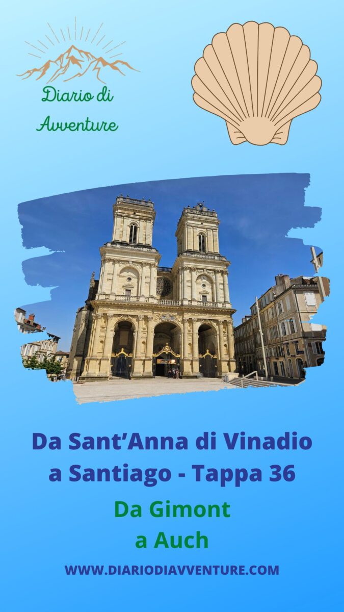 La tappa da Gimont a Auch, verso Santiago di Compostela, ha uno sviluppo di 28,2 chilometri e un dislivello positivo di 740 metri.