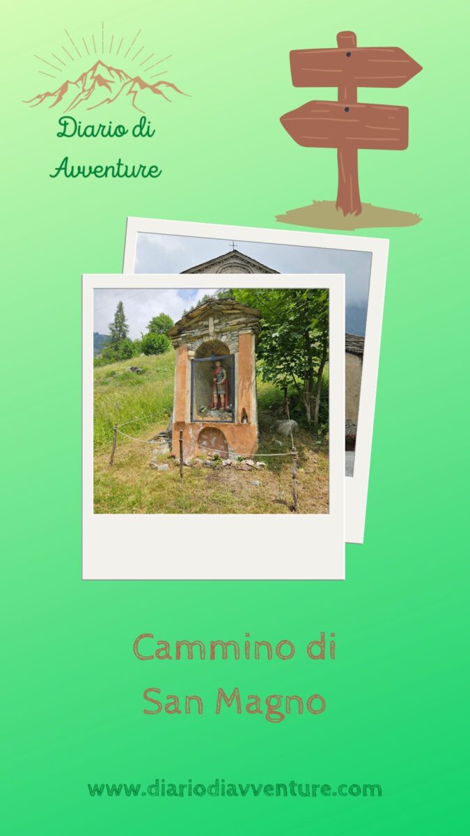 Il Cammino di San Magno, in valle Grana, parte da Campomolino ha uno sviluppo di 5,88 chilometri e un dislivello positivo di 680 metri.